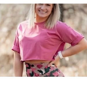 Balance Athletica/ Vitality Muse Cropped  t-shirt in Mauvewood